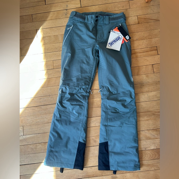 NWT Orage Women's Insulated Blue Snow Ski Waterproof Pants - Picture 1 of 12